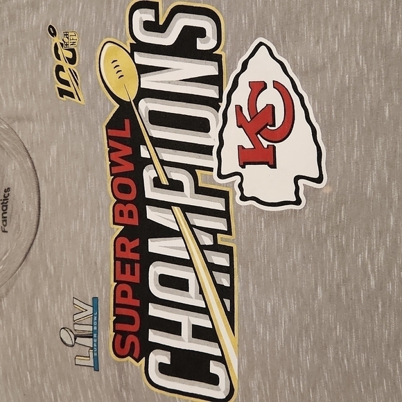 Fanatics KC Chiefs Super Bowl LIIV Champions T-shirt - Picture 2 of 5
